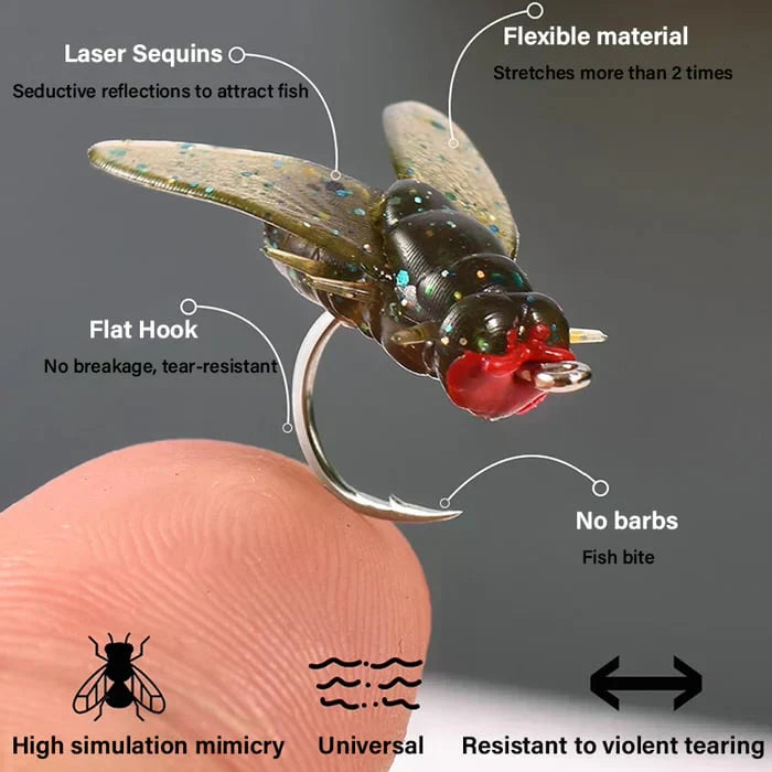 RoboFlies- My Realistic Flies for Big Catches! 🐟🎣- (Box of 20 flies)