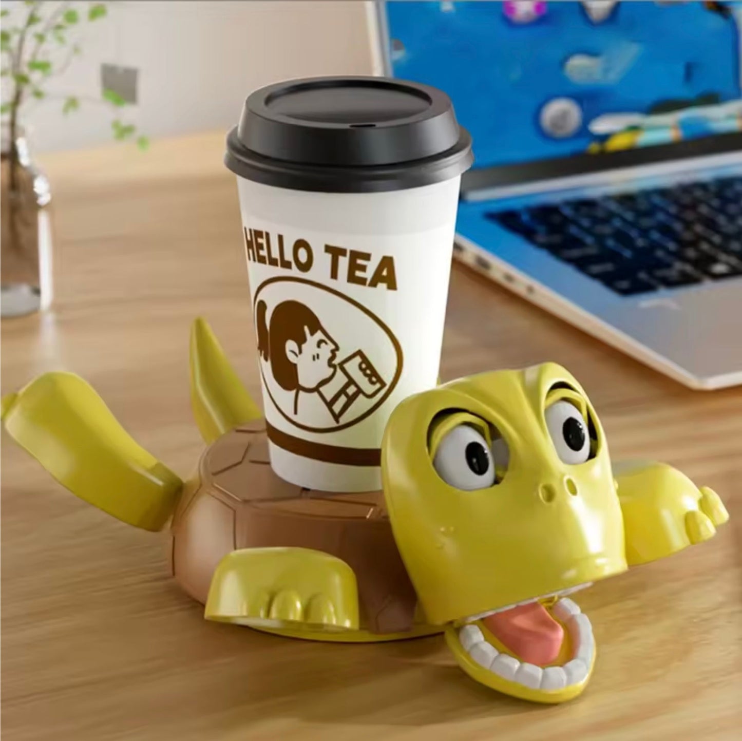 Don’t Let Your Mug Sit Alone – Add a Hilarious Turtle Coaster! 🐢