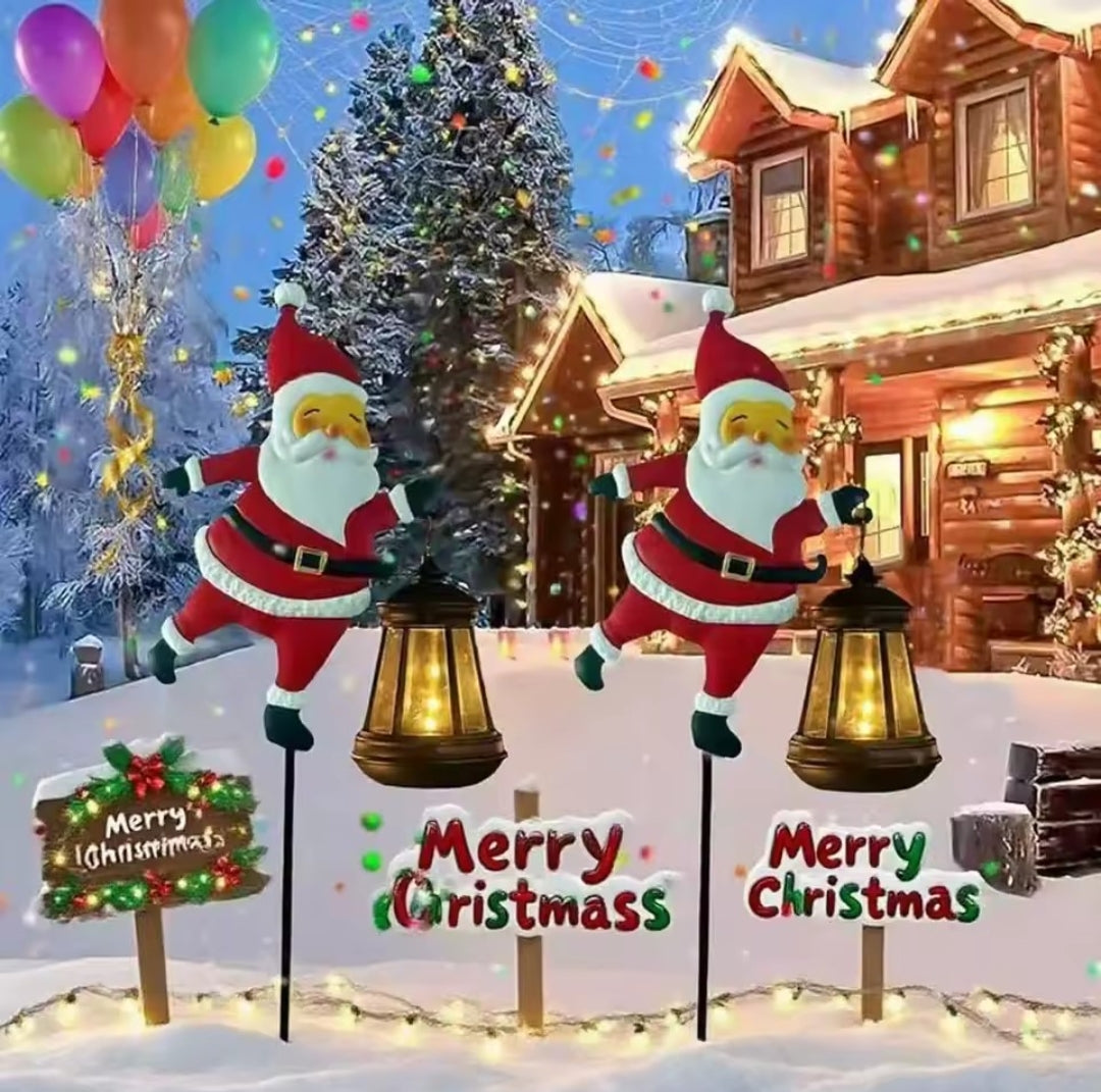 🎄 Holiday Special Deal! Solar Santa Kettle Lights