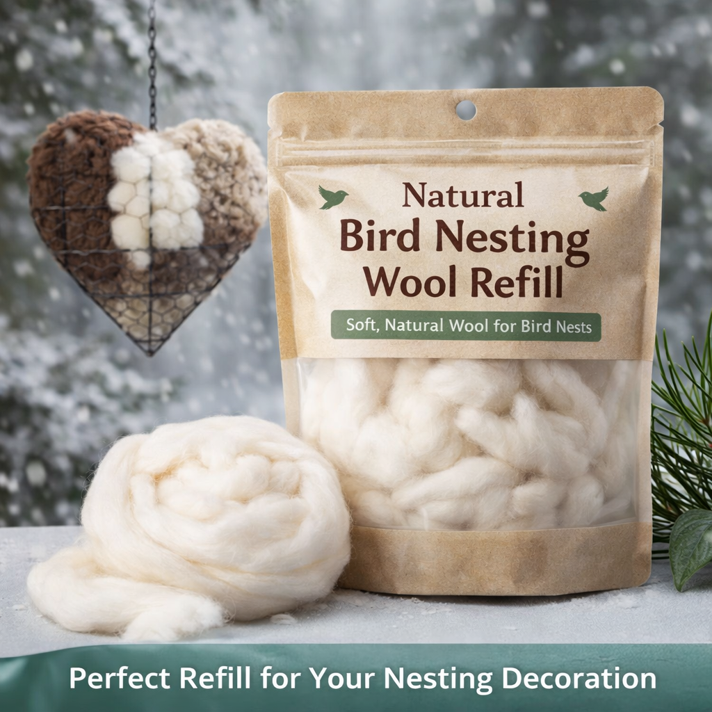 🐦 Organic Bird Nesting Wool – Safe & Natural