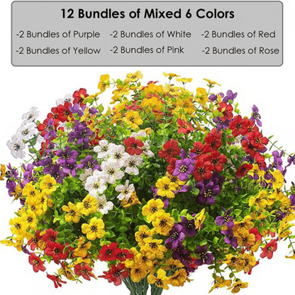 🔥Last Day 50% OFF🔥Realistic UV-Resistant Outdoor Flowers – Zero Maintenance -1 Bundle