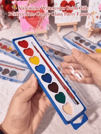 Heart Watercolor Gift Set