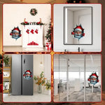 Peeking Santa Wall Decal