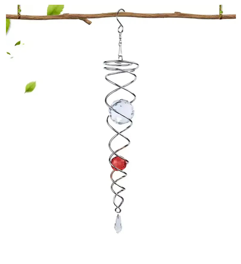 🔥 Last Day Sale Price | ✨ Handmade Spiral Crystal (14 inches Length)