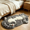 Chubby Tabby Cat Shaped Rug