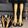 Gag Gift For Animal Lovers - Personalized Funny Chicken Duck Pig Feet Socks
