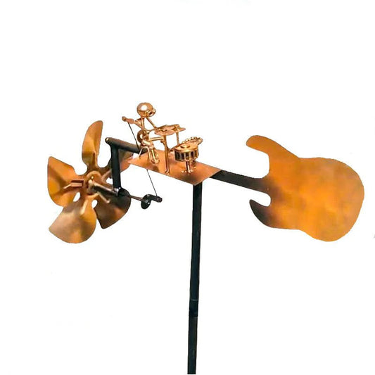 Glorex™ WindBeat Rockmill | Handmade Metal Music Wind Spinner
