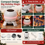 🔥🎄 Magical Christmas Projection Night Light – Transform Any Room Into A Holiday Wonderland