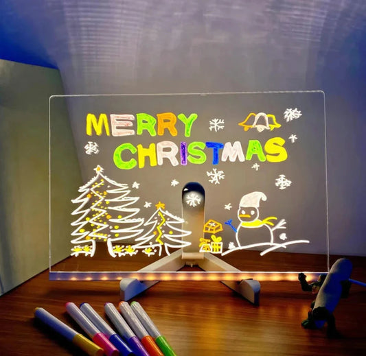 🔥 LETZTER TAG ANGEBOTSPREIS |🎄LED-ZEICHENTAFEL (7-FARBEN-GLOW)