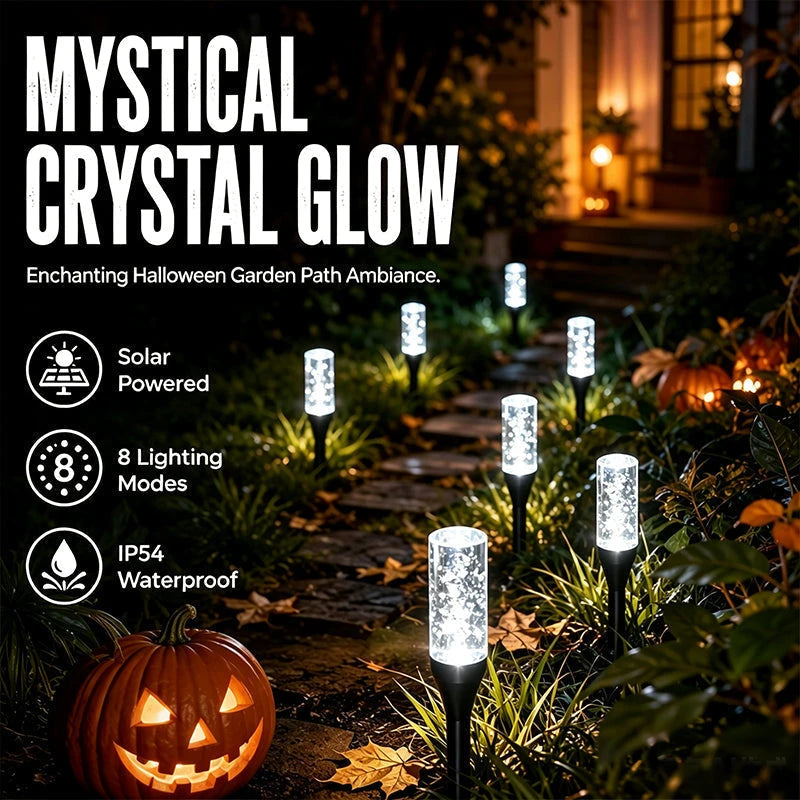 Solar Crystal Bubble Pathway Lights