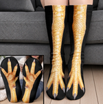 Gag Gift For Animal Lovers - Personalized Funny Chicken Duck Pig Feet Socks