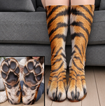 Gag Gift For Animal Lovers - Personalized Funny Chicken Duck Pig Feet Socks