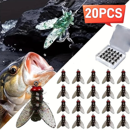 RoboFlies- My Realistic Flies for Big Catches! 🐟🎣- (Box of 20 flies)