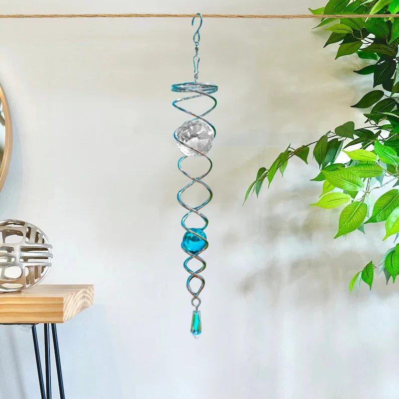 🔥 Last Day Sale Price | ✨ Handmade Spiral Crystal (14 inches Length)