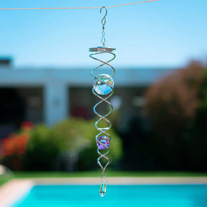 🔥 Last Day Sale Price | ✨ Handmade Spiral Crystal (14 inches Length)