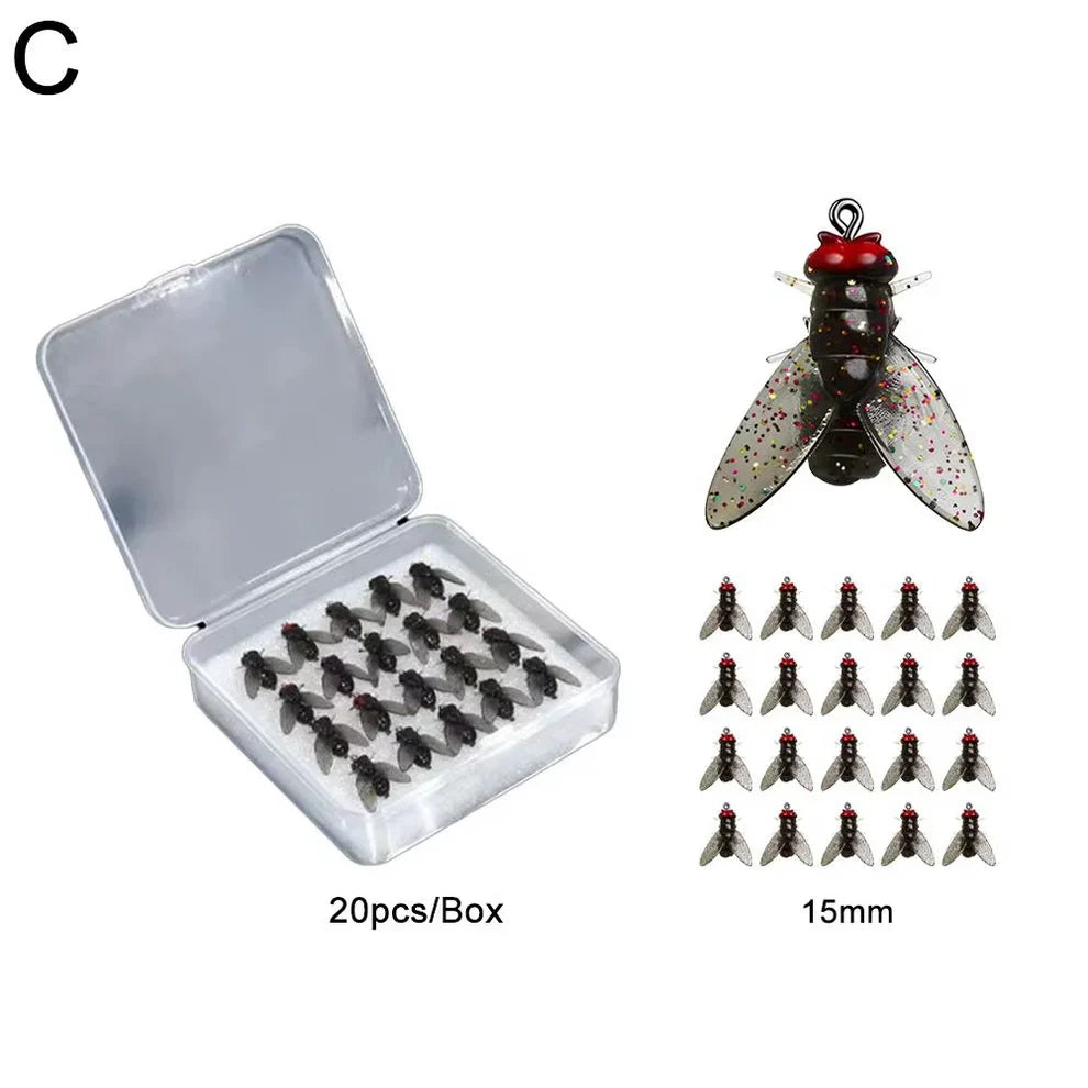RoboFlies- My Realistic Flies for Big Catches! 🐟🎣- (Box of 20 flies)