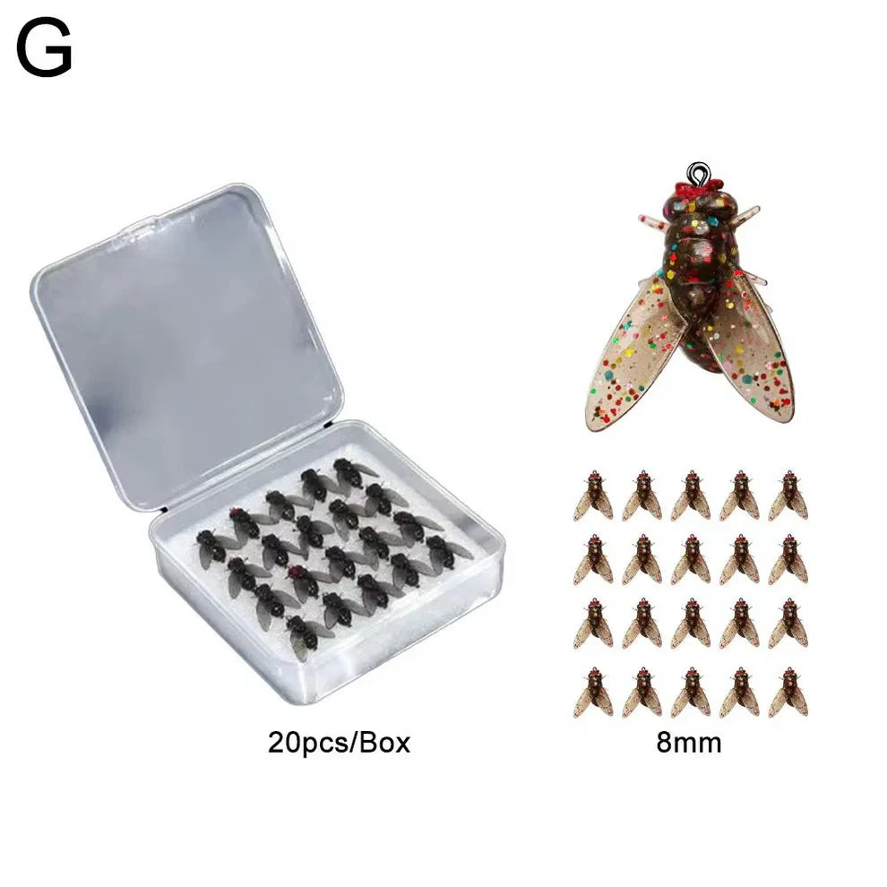 RoboFlies- My Realistic Flies for Big Catches! 🐟🎣- (Box of 20 flies)