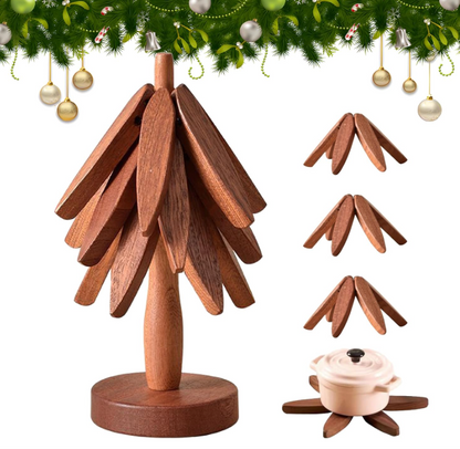 Foldable Tree-Shaped Trivet Set