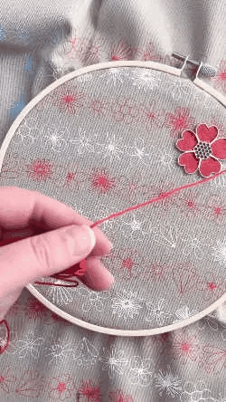 Patriot Floral Everyday Embroidery Craft Kit