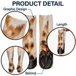 Gag Gift For Animal Lovers - Personalized Funny Chicken Duck Pig Feet Socks