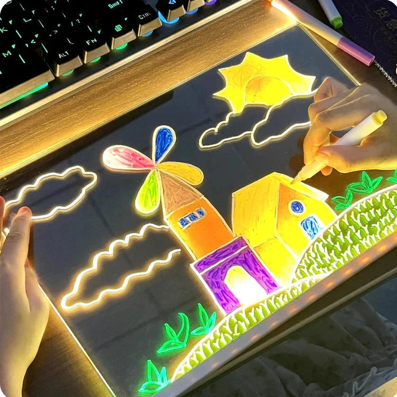 🔥 LAST DAY SALE PRICE |🎄LED DRAWING BOARD (7- COLOR GLOW)