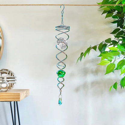 🔥 Last Day Sale Price | ✨ Handmade Spiral Crystal (14 inches Length)