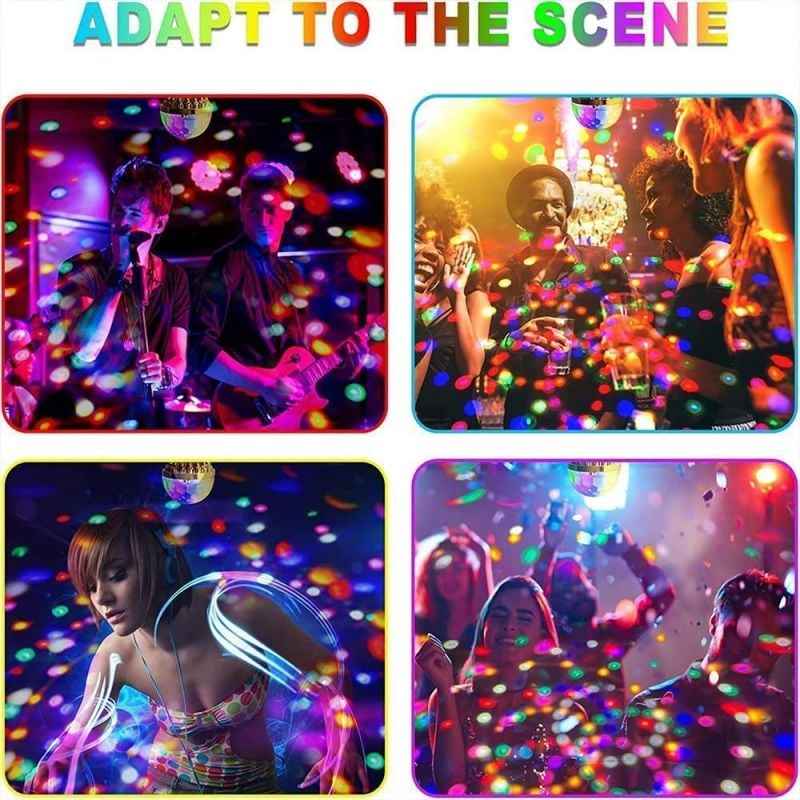 💃Colorful Rotating Disco Ball Light