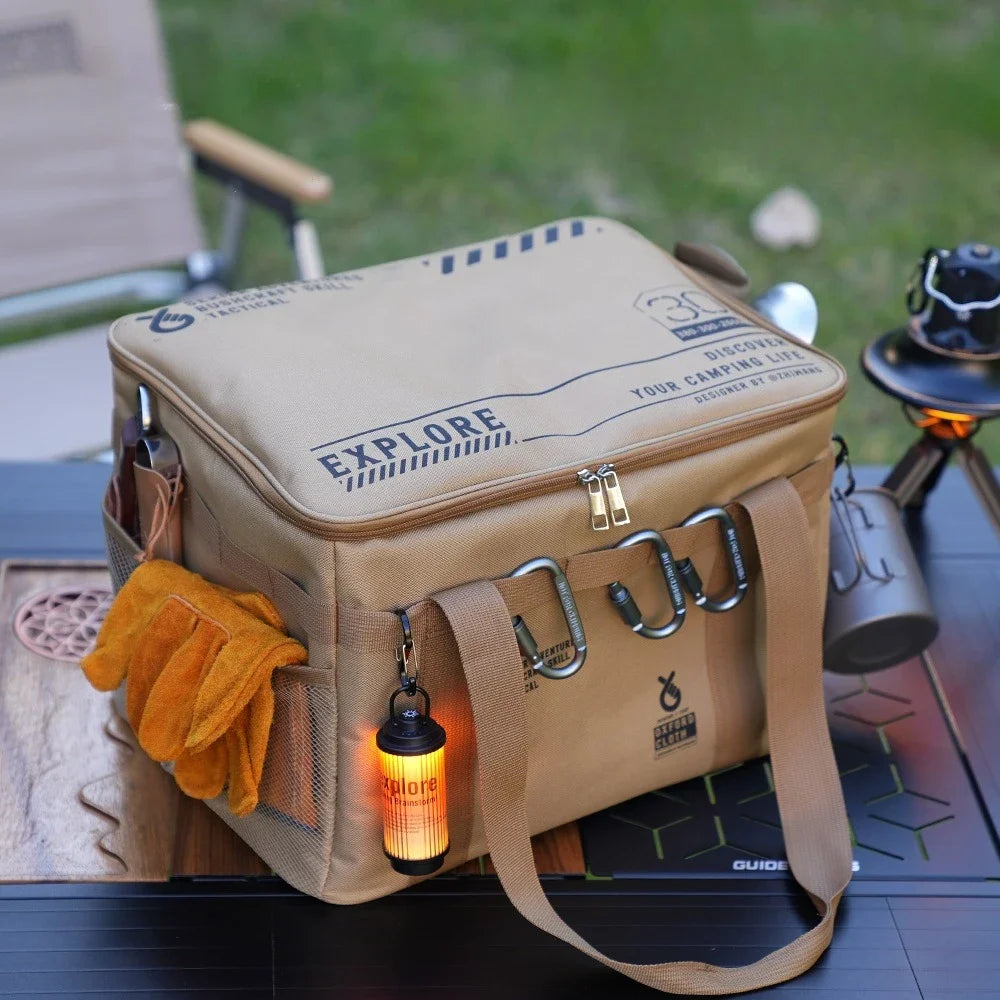 Foldable Camp Storage Box Organizer