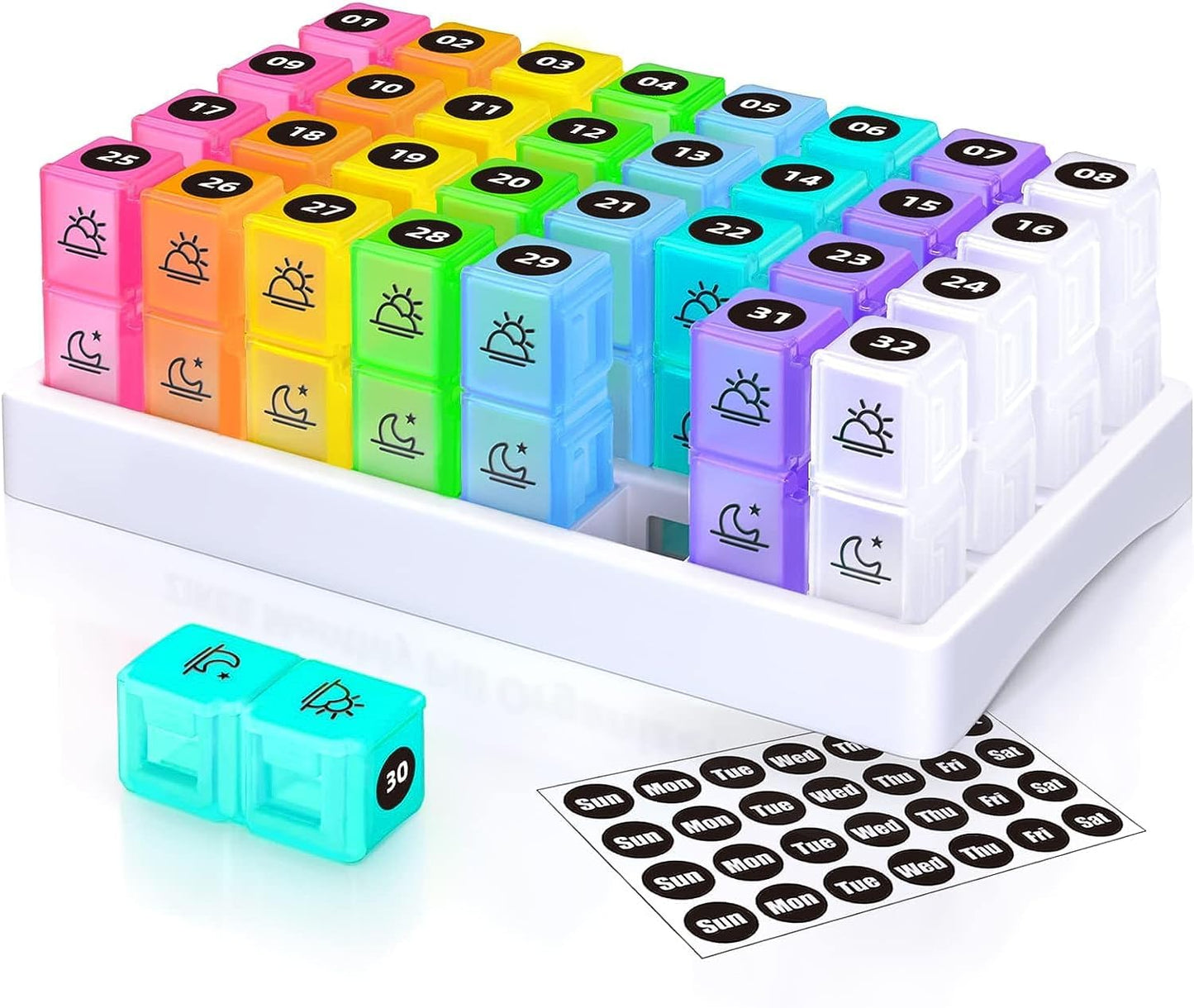 Monthly MedMate Compact Pill Organizer