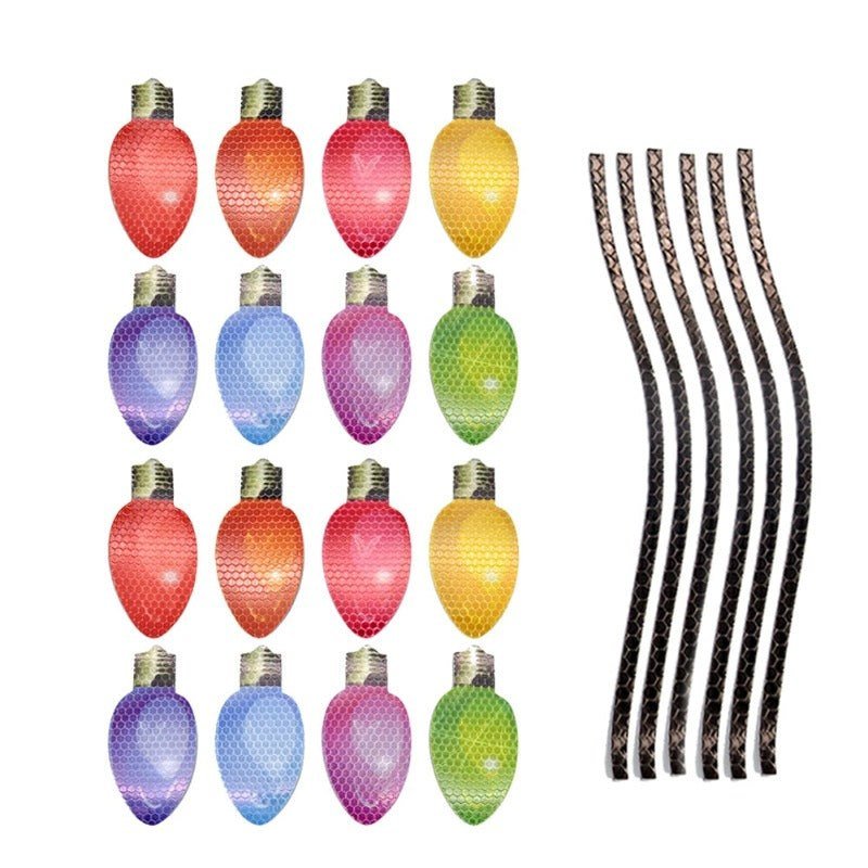 Reflective Holiday Bulb Magnets