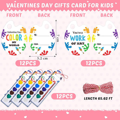 Heart Watercolor Gift Set