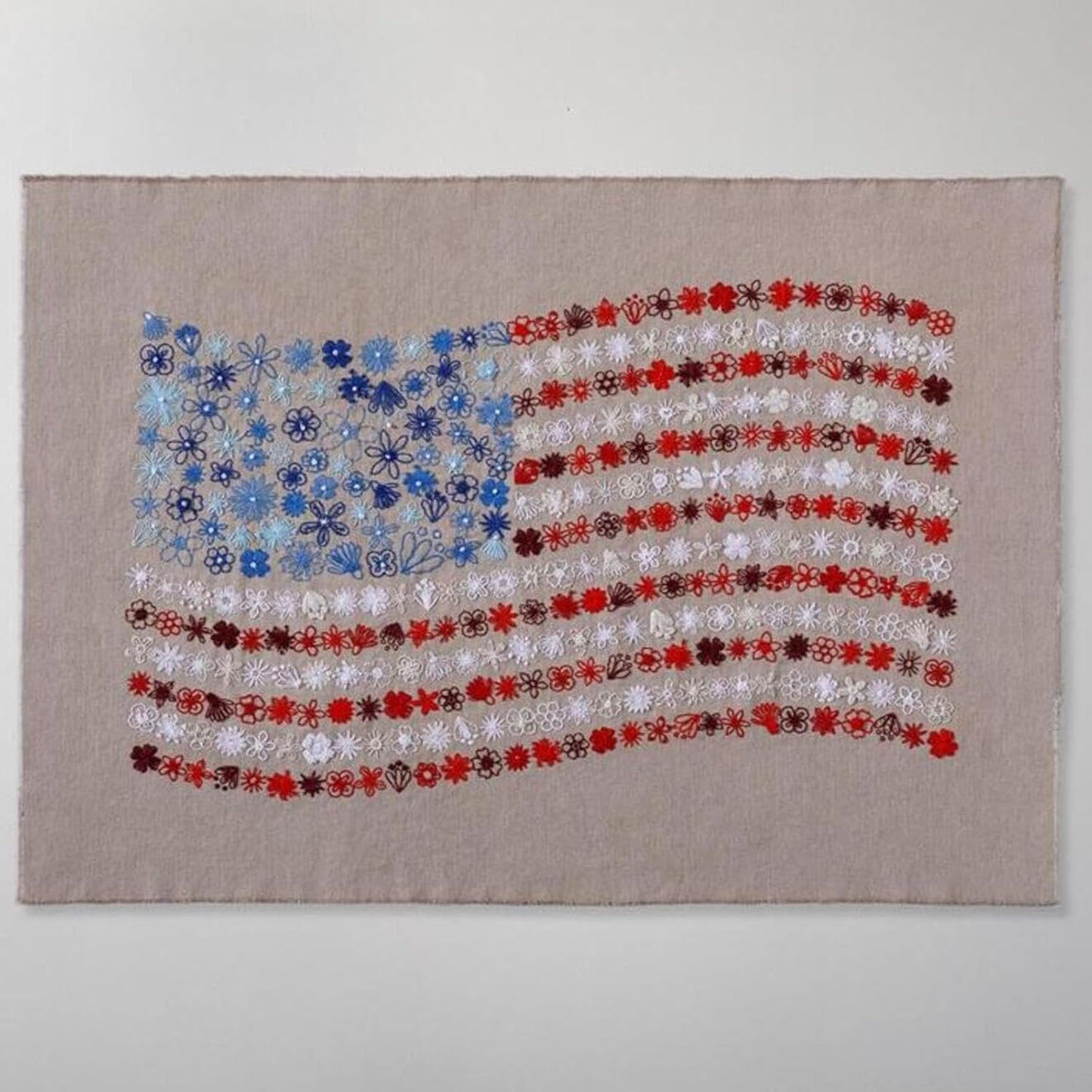 Patriot Floral Everyday Embroidery Craft Kit