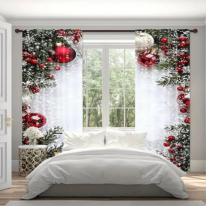 Festive Window Curtains Set