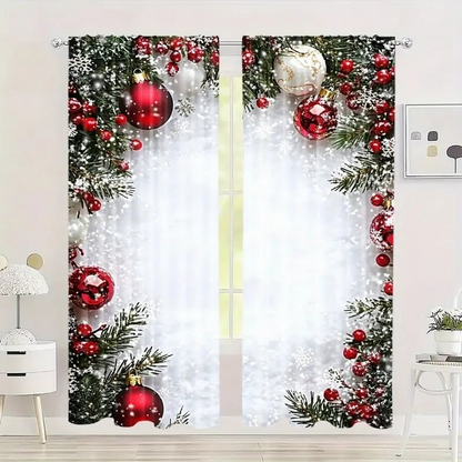 Festive Window Curtains Set