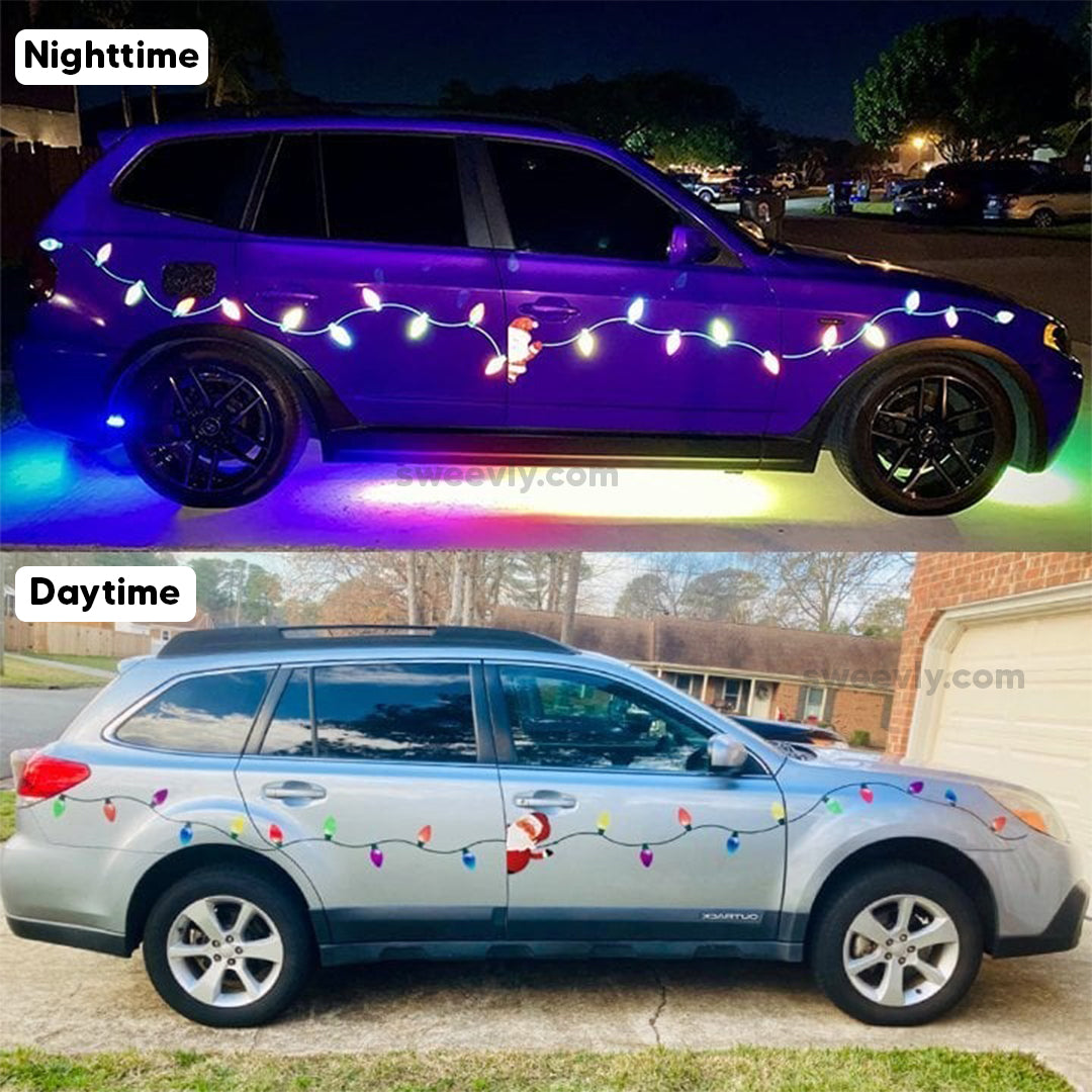 Reflective Holiday Bulb Magnets