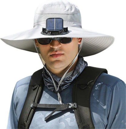 Breezy Solar Fan Hat