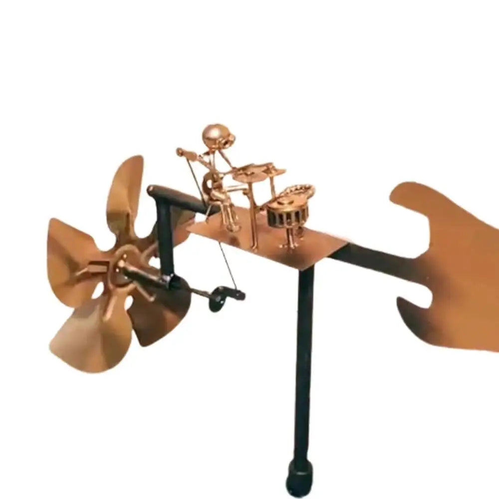 Glorex™ WindBeat Rockmill | Handmade Metal Music Wind Spinner