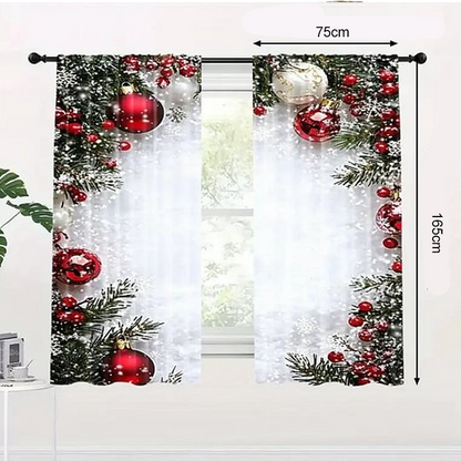 Festive Window Curtains Set