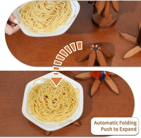 Foldable Tree-Shaped Trivet Set