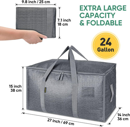 24-Gallon Extra Large Heavy Duty Foldable Moving Bags
