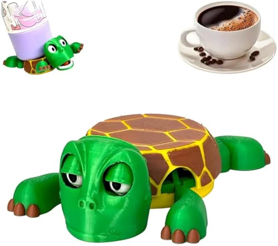 Don’t Let Your Mug Sit Alone – Add a Hilarious Turtle Coaster! 🐢