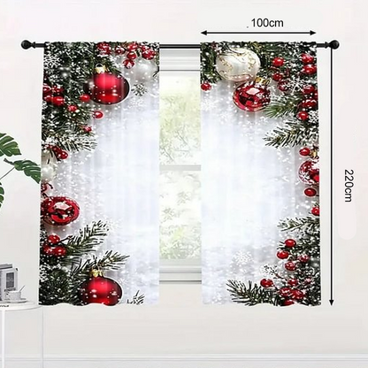 Festive Window Curtains Set