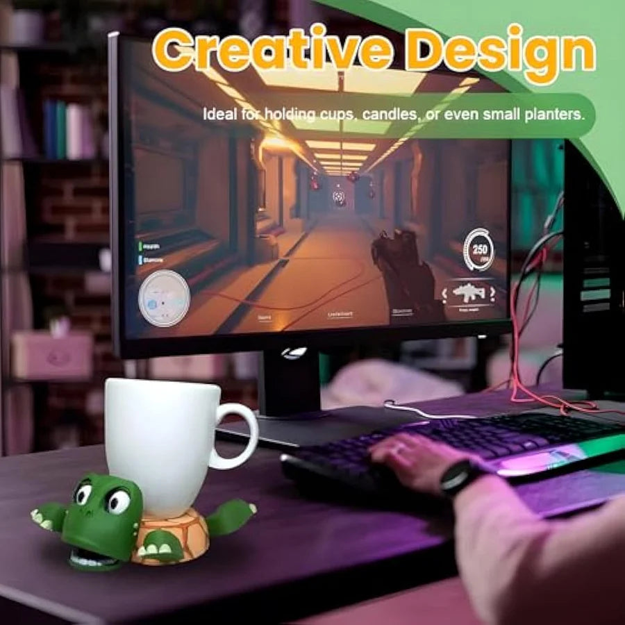 Don’t Let Your Mug Sit Alone – Add a Hilarious Turtle Coaster! 🐢