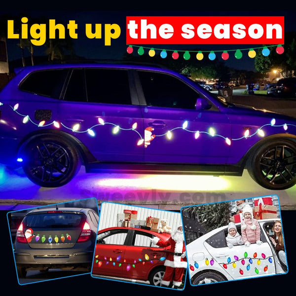 Reflective Holiday Bulb Magnets