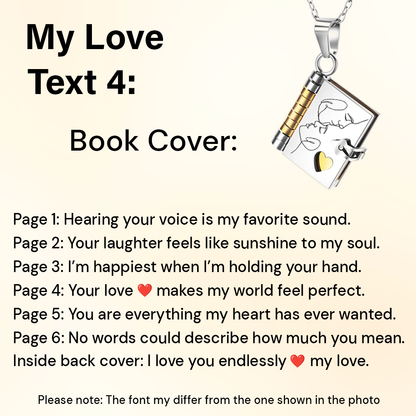 My Love Book Keepsake Necklace