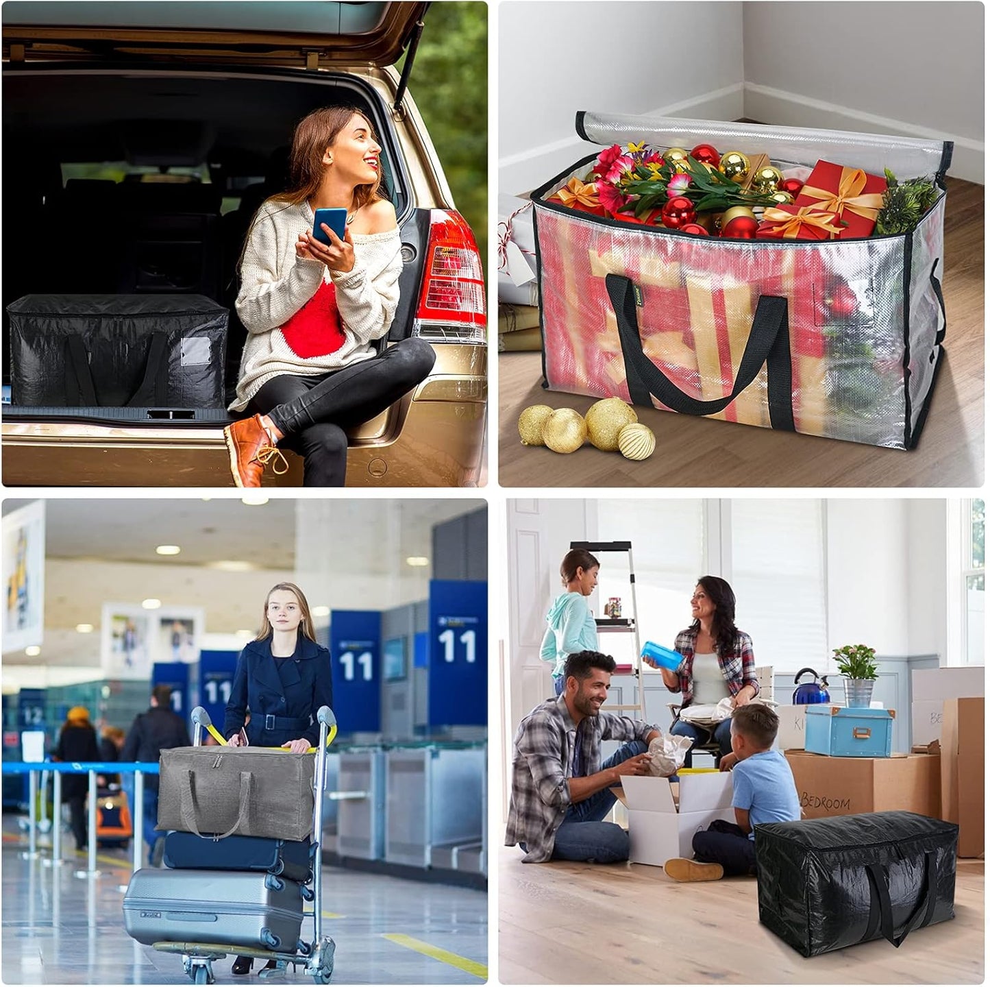 24-Gallon Extra Large Heavy Duty Foldable Moving Bags