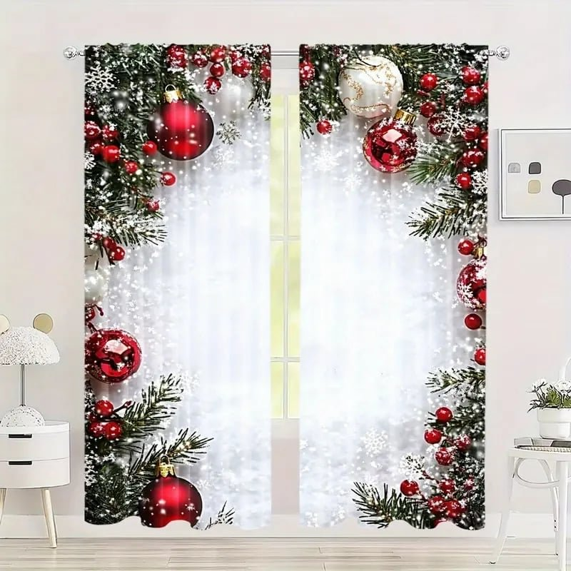 Festive Window Curtains Set