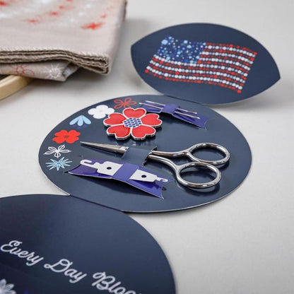 Patriot Floral Everyday Embroidery Craft Kit