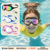 SplashyEyes™ Kinderschwimmbrille - Blau / Kinder (2-12 Jahre)