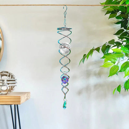 🔥 Last Day Sale Price | ✨ Handmade Spiral Crystal (14 inches Length)